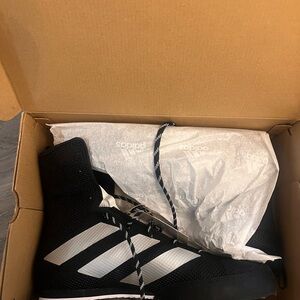 adidas Black and White Athletic Shoes